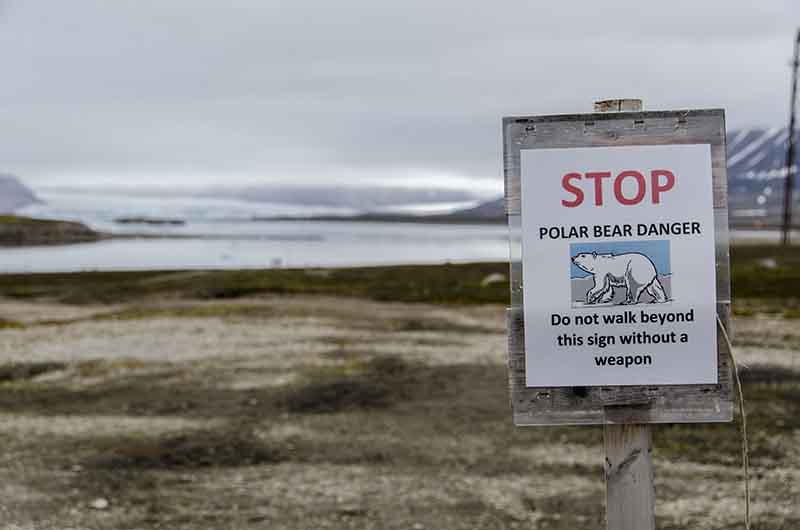 85 - Noruega - islas Svalbard - isla Spitsbergen - My-Alesund - letrero